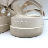 Gucci Isla Rubber Dad Sandals Off-White Size 39