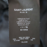 Saint Laurent Blazer Black Virgin Wool Size 36 Two-Button Jacket