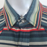 RRL Ralph Lauren Southwestern Jacquard Shirt Multicolor Striped Cotton Size 3