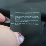 Saint Laurent Blazer Black Virgin Wool Size 36 Two-Button Jacket