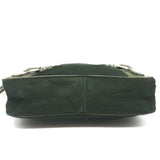 Balenciaga City Pouch Olive Green Calf Hair & Leather Mini Clutch Bag