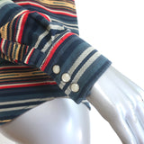 RRL Ralph Lauren Southwestern Jacquard Shirt Multicolor Striped Cotton Size 3