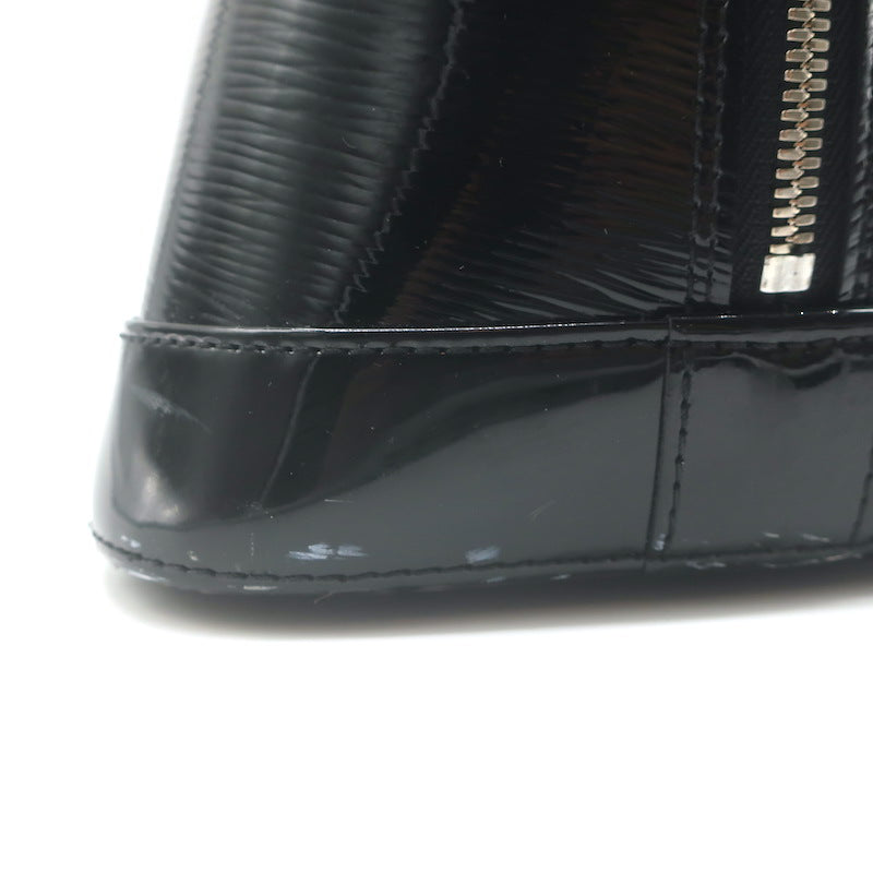 Louis Vuitton Epi Patent Leather Alma GM Bag Black