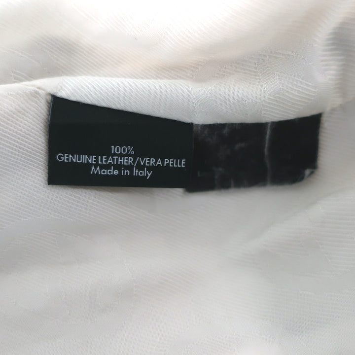 Gucci Leather Bomber Jacket Cream Size 40