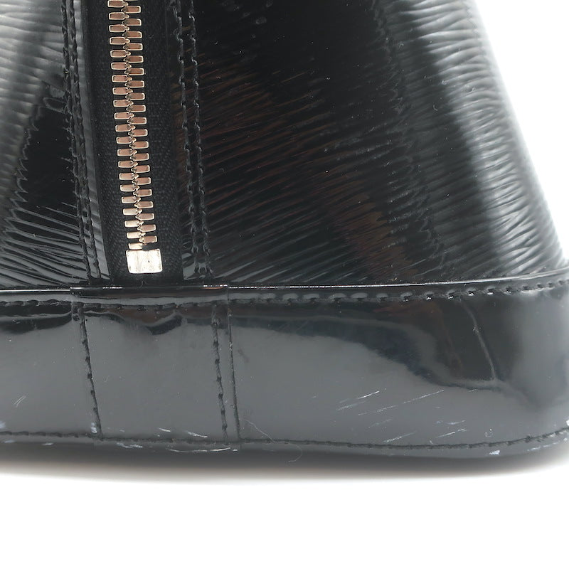 Louis Vuitton Epi Patent Leather Alma GM Bag Black