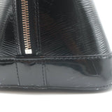 Louis Vuitton Epi Patent Leather Alma GM Bag Black