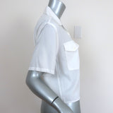 Rag & Bone Joon Short Sleeve Shirt White Size Extra Extra Small Crop Top NEW