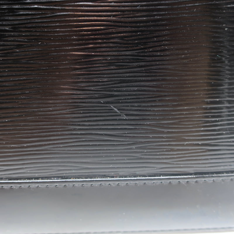 Louis Vuitton Epi Patent Leather Alma GM Bag Black