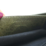 Balenciaga City Pouch Olive Green Calf Hair & Leather Mini Clutch Bag