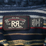 RRL Ralph Lauren Southwestern Jacquard Shirt Multicolor Striped Cotton Size 3