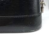 Louis Vuitton Epi Patent Leather Alma GM Bag Black