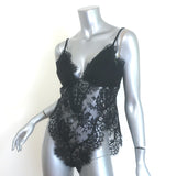 Zimmermann Illustration Lace Bodysuit Black Cotton-Blend Size 1