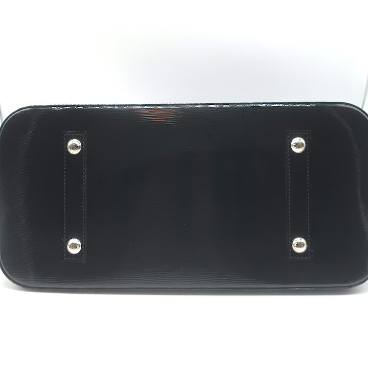 Louis Vuitton Epi Patent Leather Alma GM Bag Black