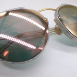 Christian Dior Eclat Mirrored Round Sunglasses Gray Marble
