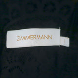 Zimmermann Illustration Lace Bodysuit Black Cotton-Blend Size 1