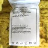 Chanel Open Knit Cardigan Yellow Cotton-Blend Size 38 V-Neck Oversized Sweater