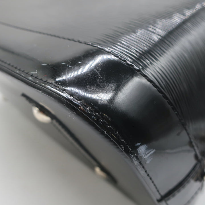 Louis Vuitton Epi Patent Leather Alma GM Bag Black