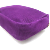 Clare V. Midi Sac Purple Corduroy Suede Small Crossbody Bag