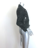 Saint Laurent L17 Leather Biker Jacket Black Size 40
