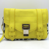 Proenza Schouler PS1 Zip-Around Mini Crossbody Bag Yellow Leather