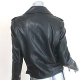 Saint Laurent L17 Leather Biker Jacket Black Size 40