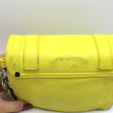 Proenza Schouler PS1 Zip-Around Mini Crossbody Bag Yellow Leather