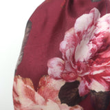Zimmermann Luminosity Belted Shirt Dress Burgundy Floral Print Silk Size 3 NEW