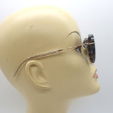 Christian Dior Eclat Round Sunglasses Dark Tortoise Shell UCM72