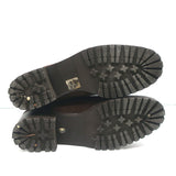 Gucci Shearling Ankle Boots Dark Brown Suede Size 40