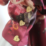 Zimmermann Luminosity Belted Shirt Dress Burgundy Floral Print Silk Size 3 NEW