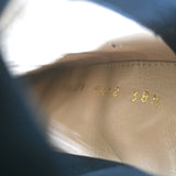 Gianvito Rossi Buckled Ankle Boots Black Leather & Mesh Size 38.5