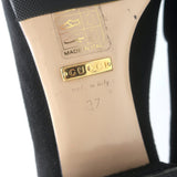 Gucci GG Marmont Fringed Loafers Black Suede Size 37