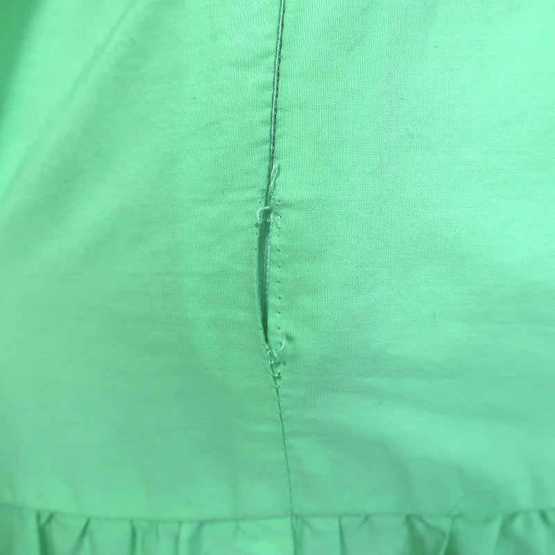 Emporio Sirenuse Colette Tiered Halter Maxi Dress Mint Cotton Poplin Size 38