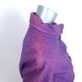 Christian Dior Galliano Ostrich Cropped Jacket Purple Size US 6