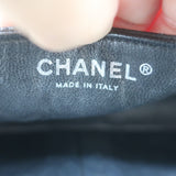 Chanel 00V Bijoux Chain East West Flap Bag Black Quilted Caviar Leather