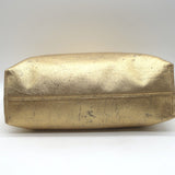 Loewe Flamenco Medium Clutch Distressed Gold Leather Crossbody Bag NEW