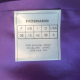 Christian Dior Galliano Ostrich Cropped Jacket Purple Size US 6
