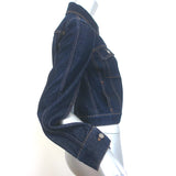 Christian Dior Open-Sleeve Jean Jacket Indigo Denim Size US 4