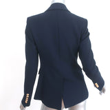 Veronica Beard Miller Dickey Jacket Navy Size 00 Double Breasted Blazer