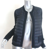 Moncler Maglia Tricot Alla Coreana Padded Zip-Up Cardigan Navy Cotton Size Large