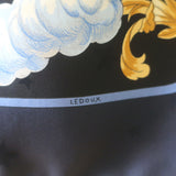 Hermes 90cm Cosmos by Philippe Ledoux Scarf Navy Silk Twill