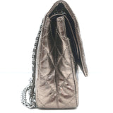 Chanel 07A 2.55 Reissue 226 Flap Bag Bronze Quilted Metallic Leather Crossbody