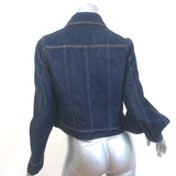 Christian Dior Open-Sleeve Jean Jacket Indigo Denim Size US 4