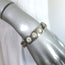 Balenciaga Studded Chain Link ID Bracelet Silver/Marble