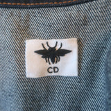 Christian Dior Open-Sleeve Jean Jacket Indigo Denim Size US 4