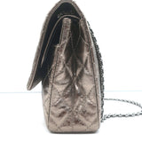 Chanel 07A 2.55 Reissue 226 Flap Bag Bronze Quilted Metallic Leather Crossbody