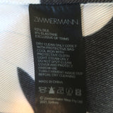 Zimmermann Concert Peonies Shirt Black Floral Print Stretch Silk Size 1