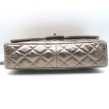 Chanel 07A 2.55 Reissue 226 Flap Bag Bronze Quilted Metallic Leather Crossbody