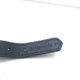 Balenciaga Arena Studded Leather Bracelet Navy/Silver Size Medium
