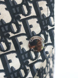 Christian Dior Oblique Bomber Jacket Navy Technical Taffeta Jacquard Size 40